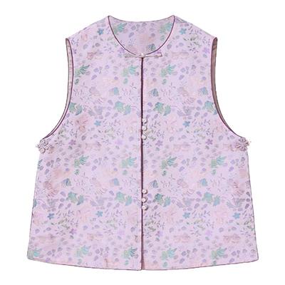 隆鹊毛明山宋锦海藻金鱼淑女上衣