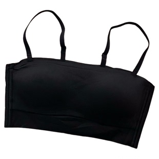 抹胸内衣女聚拢小胸防走光薄款美背2024新款裹胸吊带背心文胸白色