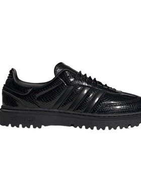 adidas阿迪达斯三叶草T头鞋秋中性SAMBA WTR亮面皮鞋 KI6278