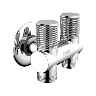 雷井6分加长三通一进二出双头角阀适配西门子洗碗机洗衣机水龙头