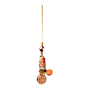 加噜好运锦鲤手机链挂件心想事成挂绳考研上岸礼物国风挂饰福禄挂件本命年朱砂算盘挂坠小巧精致包包U盘饰品