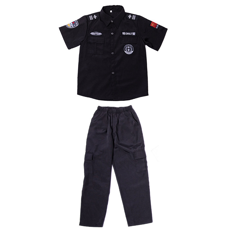 儿童警服特警服警官服警装备警察服特种兵角色扮演秋警长演出服男