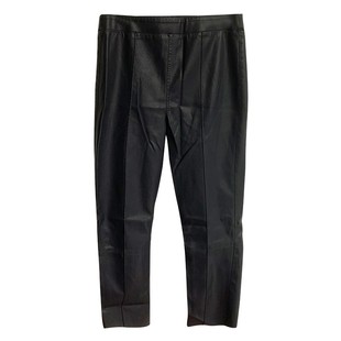 皮裤女2025秋冬新款pu哑光紧身九分裤高腰显瘦小脚裤黑色洋气裤子