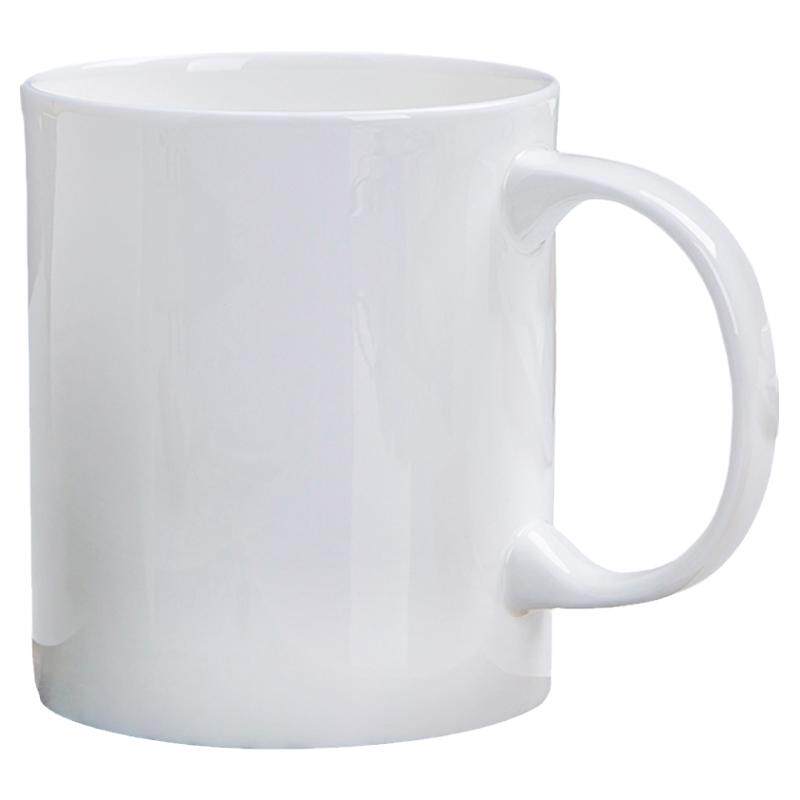 简约纯白色杯子马克杯陶瓷水杯骨瓷咖啡杯奶杯创意景德镇家用水杯