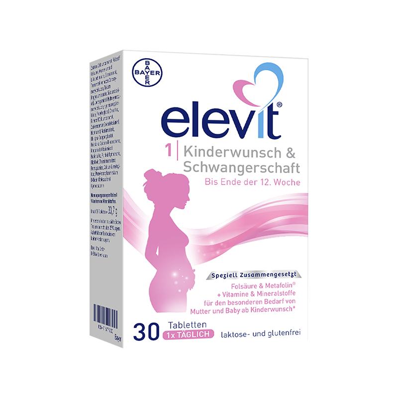 elevit爱乐维孕前期活性叶酸