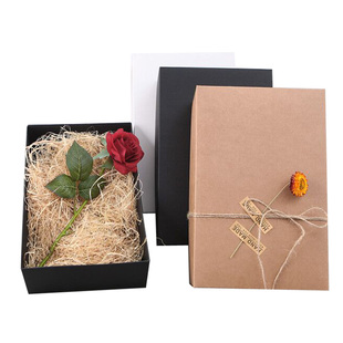 现货牛皮纸盒抽屉盒花茶叶包装盒阿胶糕长方形礼品盒印刷LOGO定制