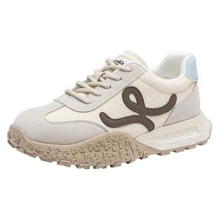 大东官方厚底德训鞋女款2025新款冬季巨好看休闲鞋增高女鞋运动鞋