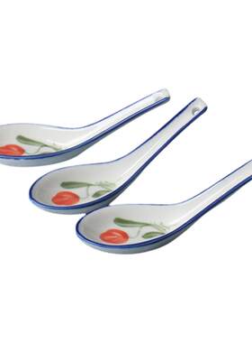 中式家用陶瓷餐具勺子公勺汤匙