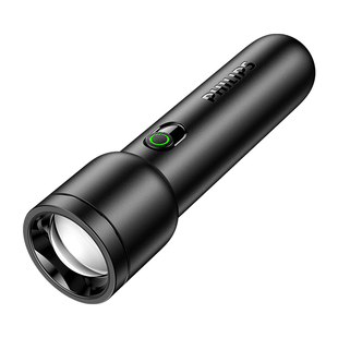 飞利浦手电筒强光充电式户外超亮远射小型迷你便携家用续航多功能