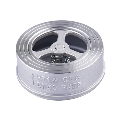 不锈钢H71弹簧对夹式止回阀包邮