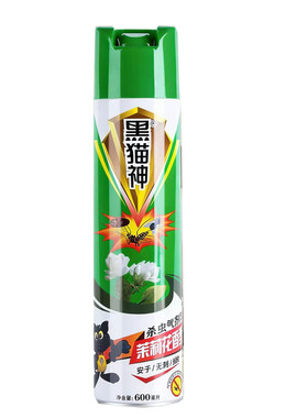 黑猫神杀蚊蝇蟑螂喷雾家用气雾剂