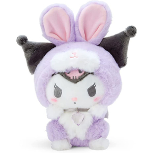 日本sanrio三丽鸥Kuromi周边正版兔耳库洛米公仔玩偶娃娃毛绒玩具