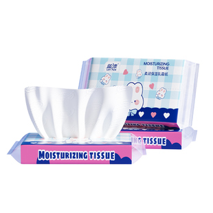 木浆乳霜纸巾亲肤云柔巾面巾纸保湿纸擦鼻涕不实惠母婴柔软便携式