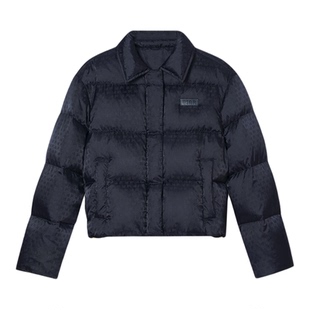 PSALTER诗篇短款定制提花面料立领鹅绒羽绒服2025冬款