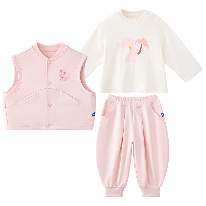 babycare小柔风儿童外出三件套