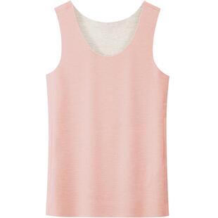 德绒无痕保暖背心女冬季内穿加绒加厚内衣自发热内搭针织打底上衣