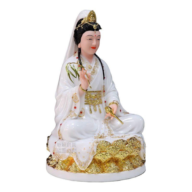 妙善观音像合成汉白玉观音