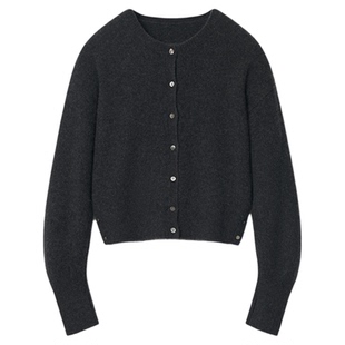 【娜扎同款】COMMXN·超舒适针织开衫休闲宽松百搭通勤山羊绒毛衣