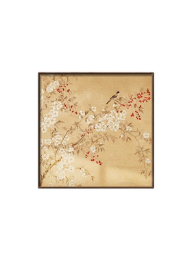 宋式花鸟壁画，入户迎门雅致挂画