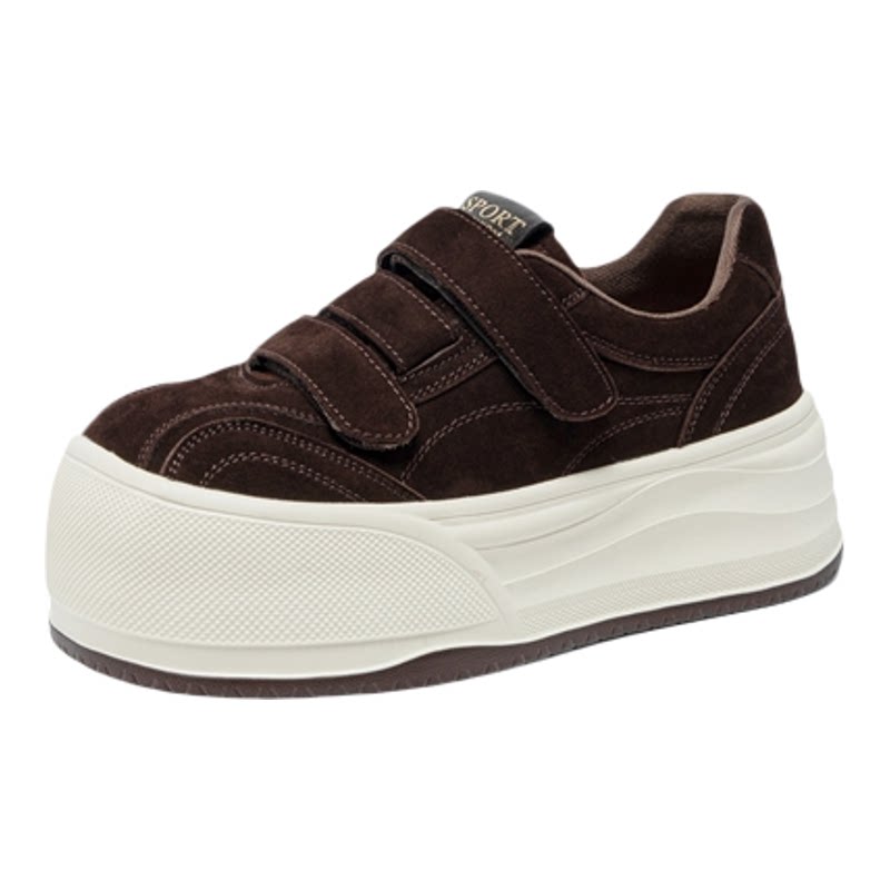 真皮厚底休闲板鞋女鞋豹纹运动鞋