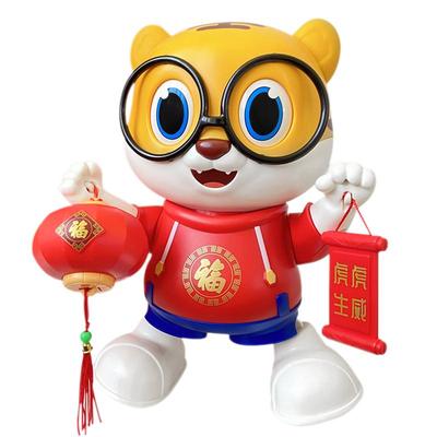 永烁跳舞小老虎抬头练习婴儿玩具