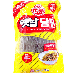 包邮韩国进口奥土基/不倒翁切断粉条粉丝 地瓜粉筋道粉丝 500g