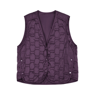 羽绒马甲女秋冬外穿女装2025新款时髦洋气无袖背心内搭小个子马夹