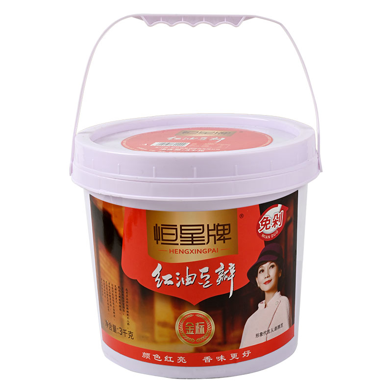 恒星牌红油豆瓣酱6斤桶装商用
