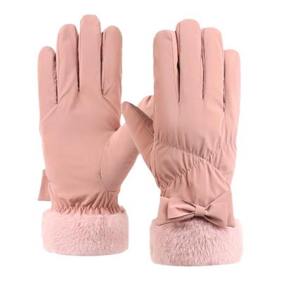 中老年人保暖手套冬天妈妈奶奶加绒五指防风防寒加厚户外骑行触屏