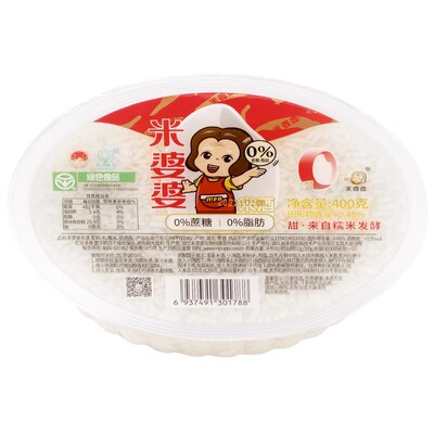 孝感米婆婆米酒400g*6盒糯米酒酿