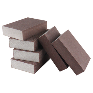 除锈打磨神器砂纸海绵砂块钢铁金属不锈钢砂砖沙纸水管翻新工具