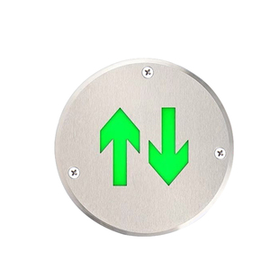 LED不锈钢地面疏散指示灯安全出口地标灯疏散圆形消防应急地埋灯