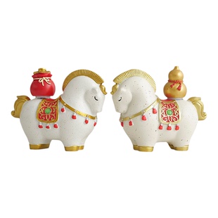 马上发财办公室精品茶宠创意招财转运居家摆件公司年会活动伴手礼