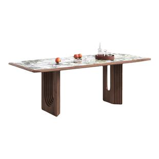 芬纳维亚传承 现代简约长方形大理石 Octagonal奥格泰诺 实木餐桌