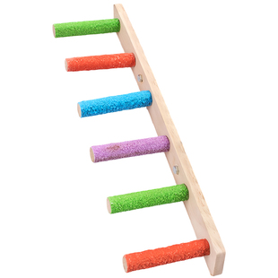 鸟用磨砂站杆鹦鹉磨爪磨牙站杠站架虎皮玄凤木棒玩具鸟笼站棍配件