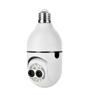灯头式监控摄像头超清双镜头变焦自动人形追踪无线手机远程摄影头