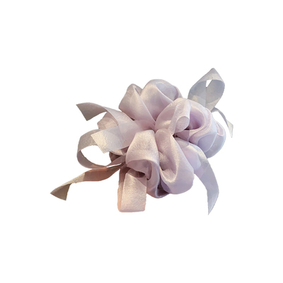 简约芭蕾风温柔蝴蝶结肥肠圈气质纯色雪纱扎马尾大肠发圈精致发绳