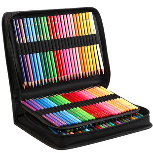 专业200色彩铅彩色铅笔涂色美术生画画专用水溶性手绘画笔套装120多色可擦72色彩油性小学生儿童素描初学者48
