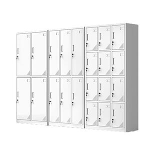 中伟衣柜更衣柜商用员工宿舍储物柜工厂浴室柜子四门六门铁皮鞋柜