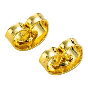 保色包金14k耳堵蝴蝶耳扣耳环耳塞耳帽耳钉防过敏耳饰品防掉配件