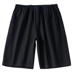 日系cityboy基础纯色休闲短裤夏季新款bdls宽松直筒男女款五分裤
