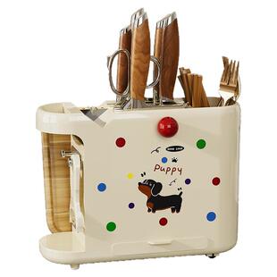 刀架置物架厨房刀具菜刀菜板筷子筒一体收纳架台面多功能2025新款