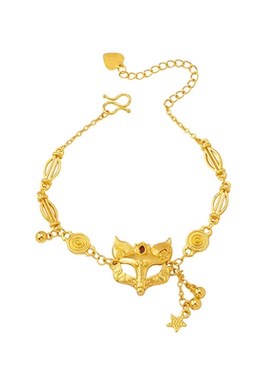 高级感狐狸面具项链手链