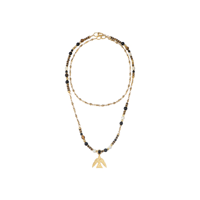 飞鸟长链毛衣链可拆卸项链