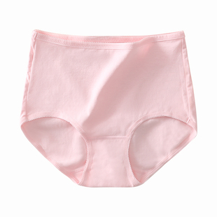浪莎女士内裤女纯棉三角裤中腰秋冬薄款透气妈妈裤衩性感无痕短裤