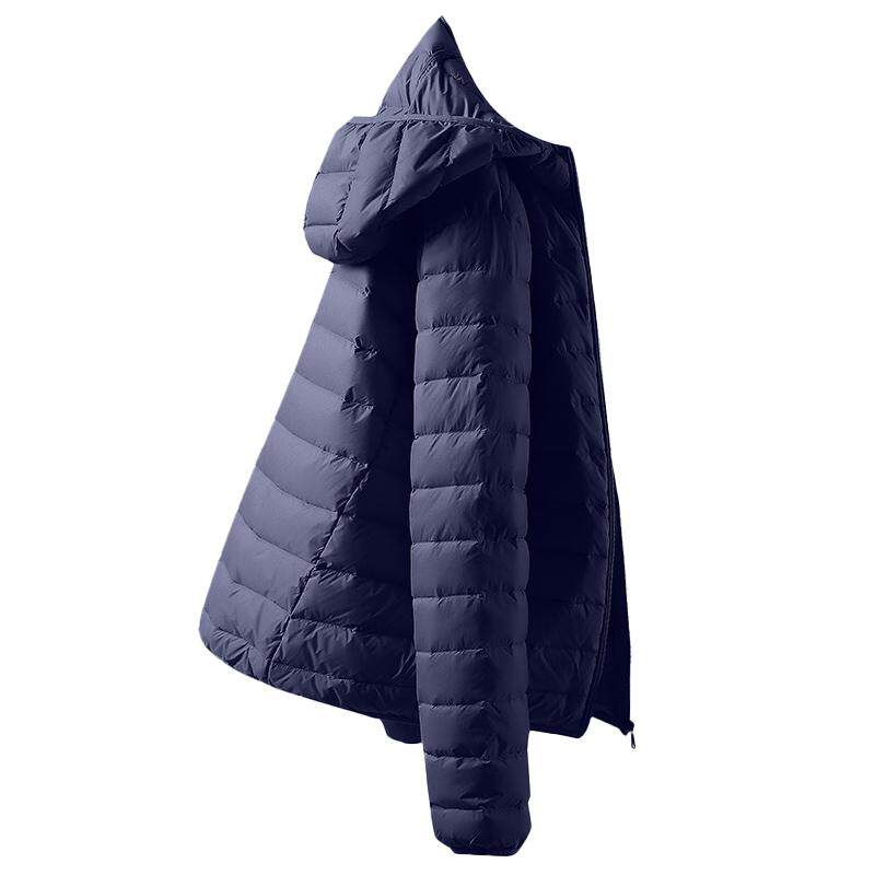 康博连帽轻薄排骨羽绒服男士秋冬季新款休闲鸭绒轻便加厚反季外套