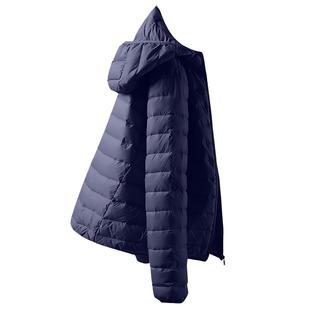 康博可拆卸连帽轻薄排骨羽绒服男士秋冬季新款休闲鸭绒轻便外套