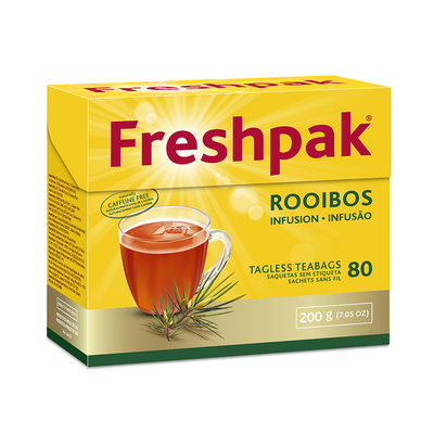 南非博士茶Freshpak Rooibos Tea国宝红茶路易波士茶80袋顺丰快递