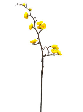 新中式手感仿真梅花腊梅干花摆件