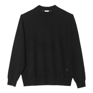 GORNIA/格罗尼雅男长袖针织臻选100%山羊绒黑色沉稳柔和针织衫